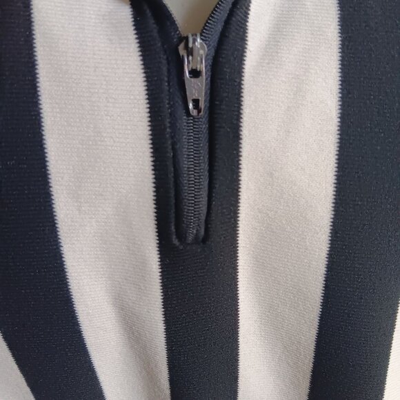 XL Vtg Wyoming Basketball Referee Shirt Striped 1980's Southern Athletic Patch - Picture 3 of 7